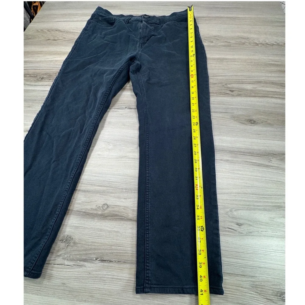 Banana Republic Mens 38x32 Navy Blue 5-Pocket Chino Straight Leg Pants 1620338‎